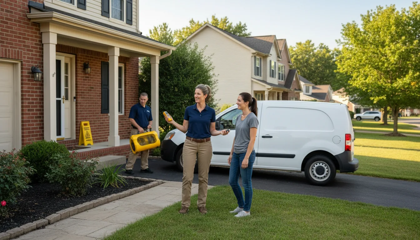 Water restoration image for Water Damage & Restoration Services in Athens, TX